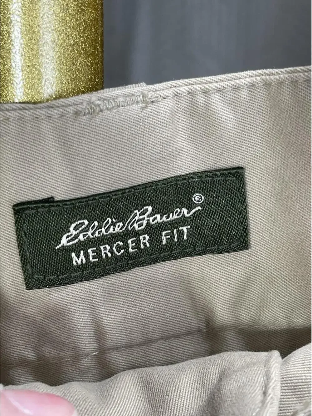 Eddie Bauer Shorts Women's 10 Tan Khaki Mercer Fit Chino Cotton Outdoor Hiking